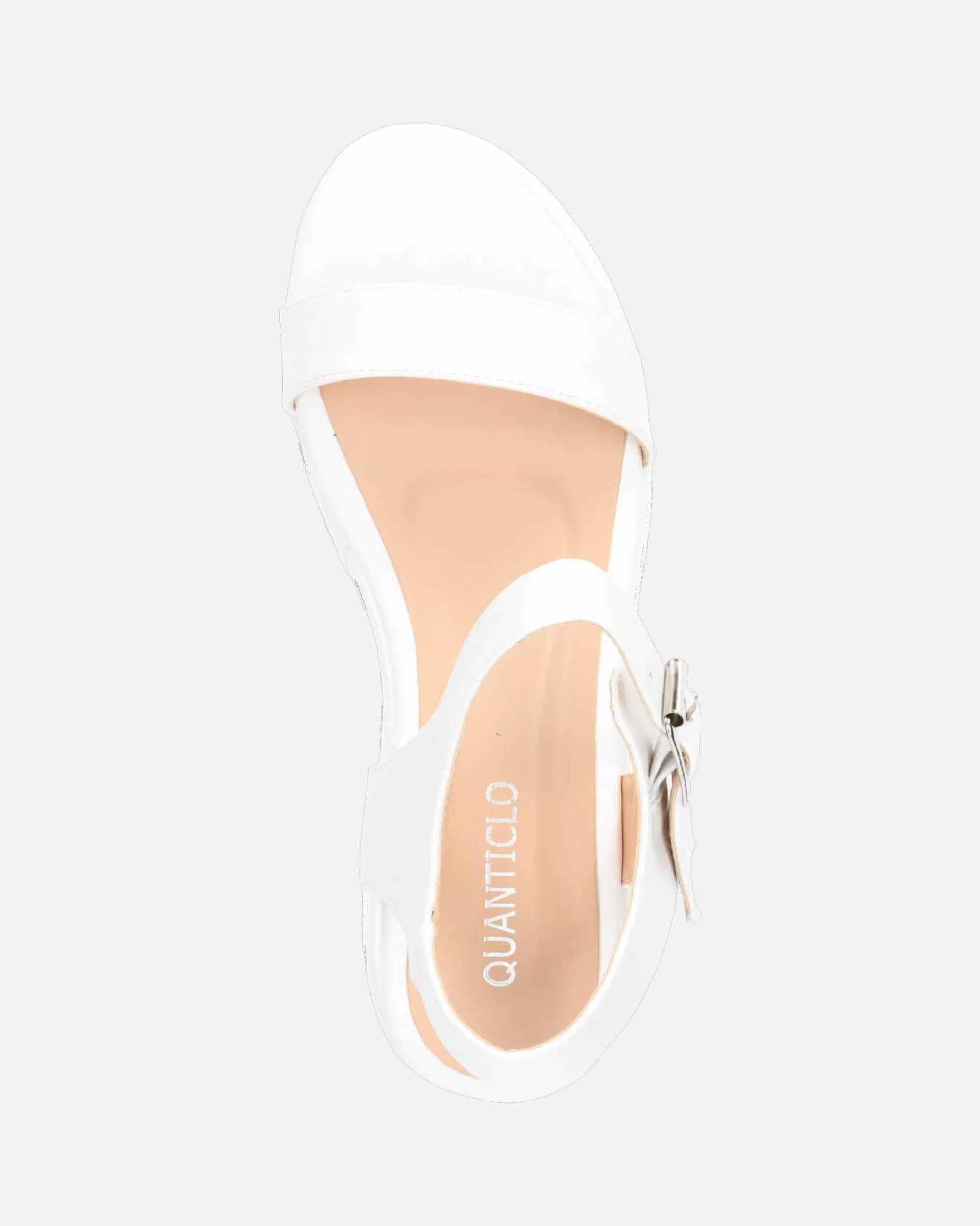 Quanticlo Alba - Tacco Platform In Pu Bianco Cheap