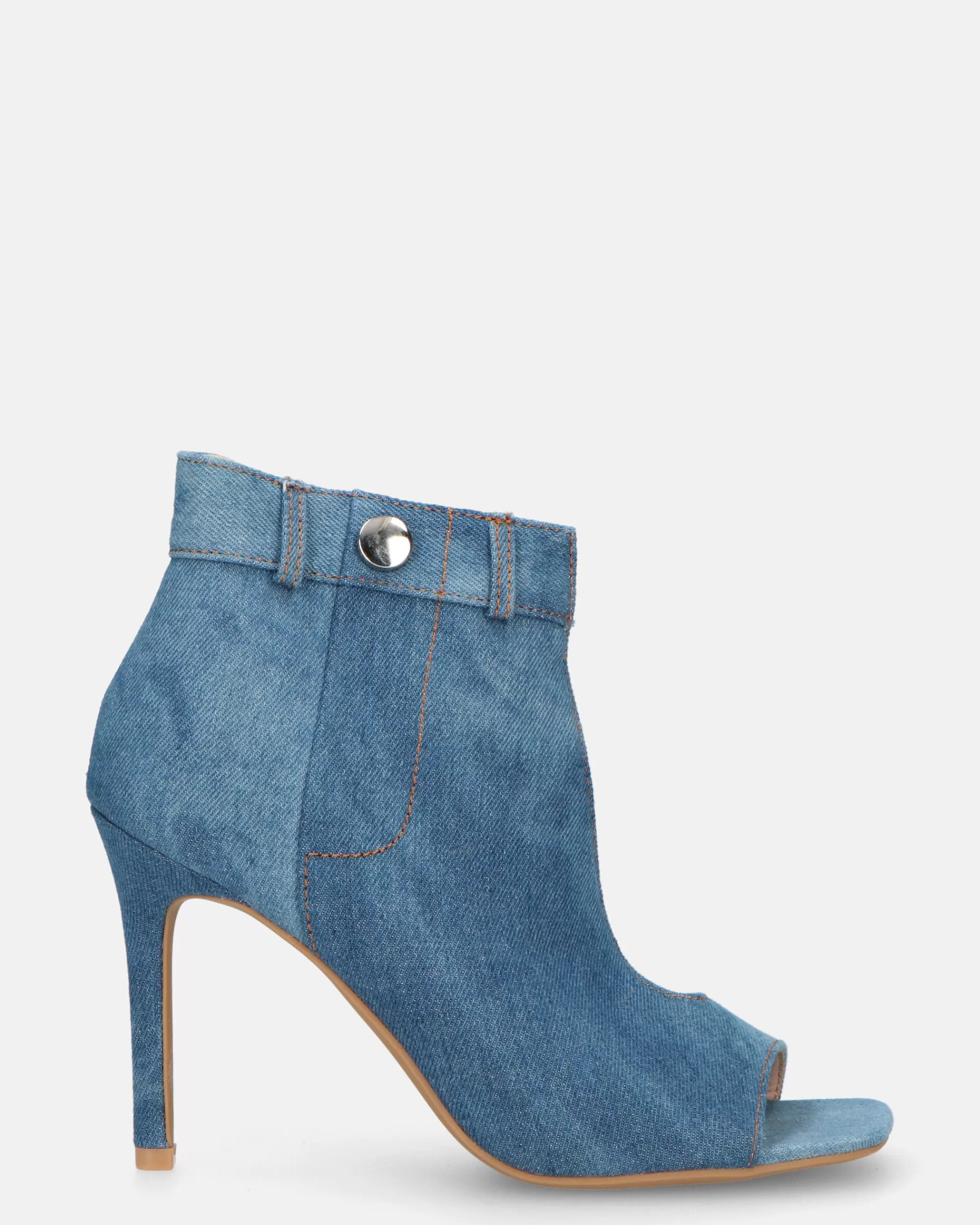 Quanticlo Gema - Scarpe Con Tacco In Denim Blu Hot