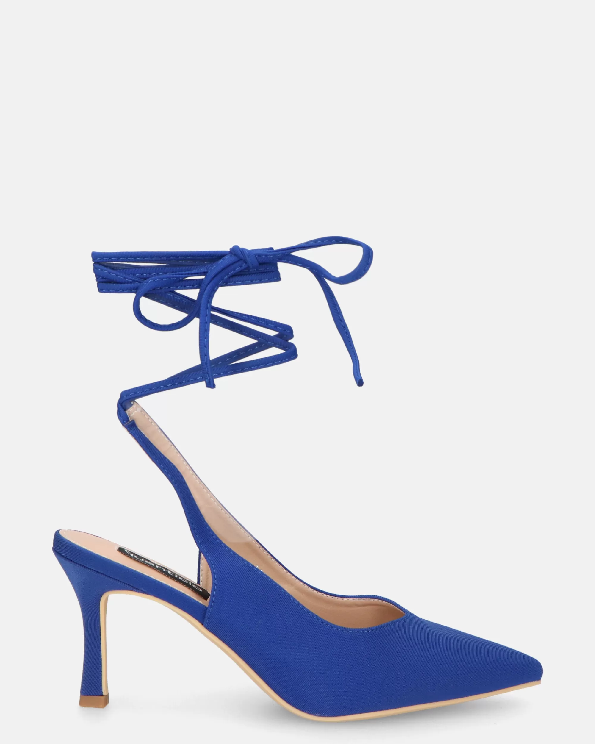 Quanticlo Iole - Scarpe Con Tacco A Spillo In Lycra Blu Online