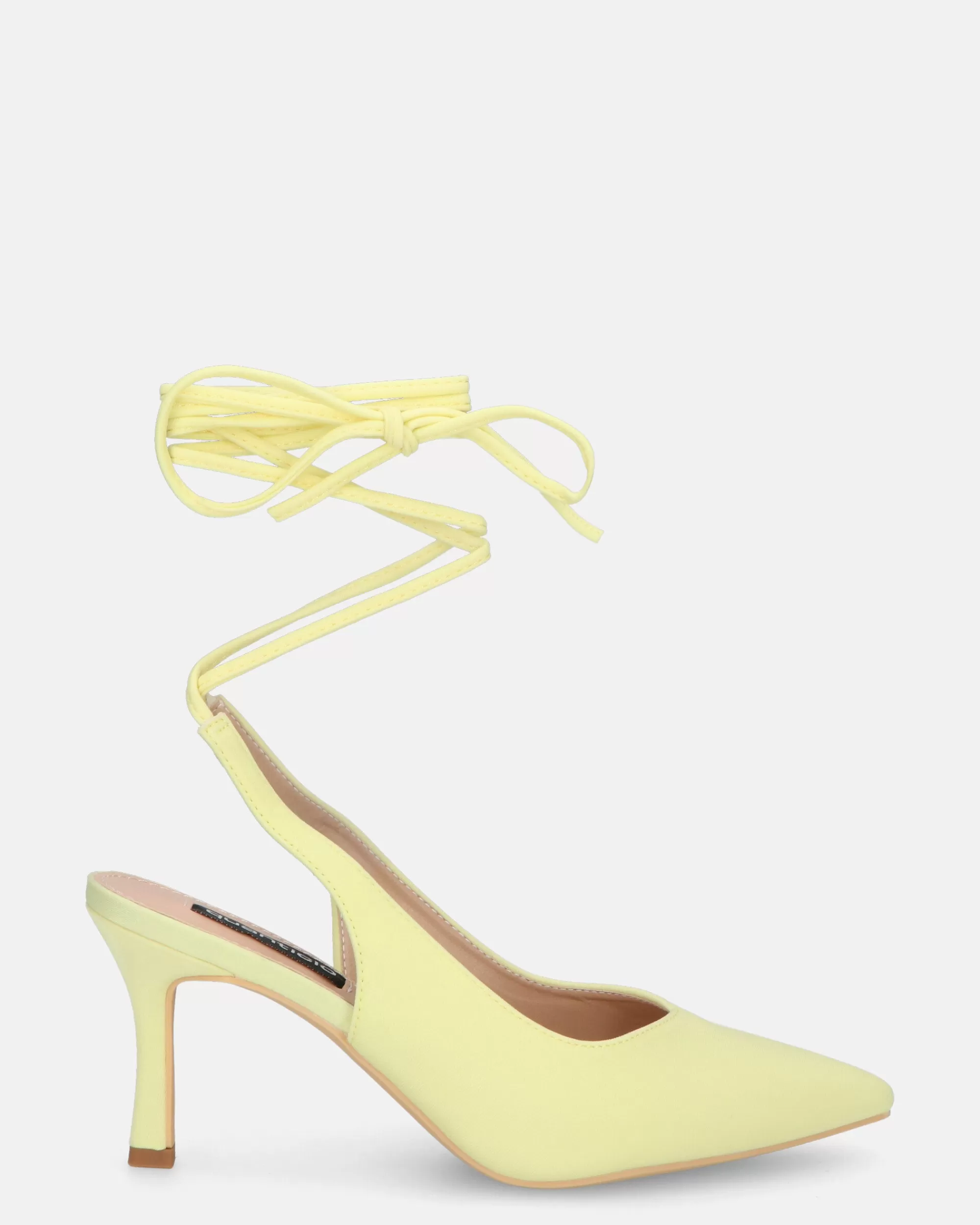 Quanticlo Iole - Scarpe Con Tacco A Spillo In Lycra Giallo Shop