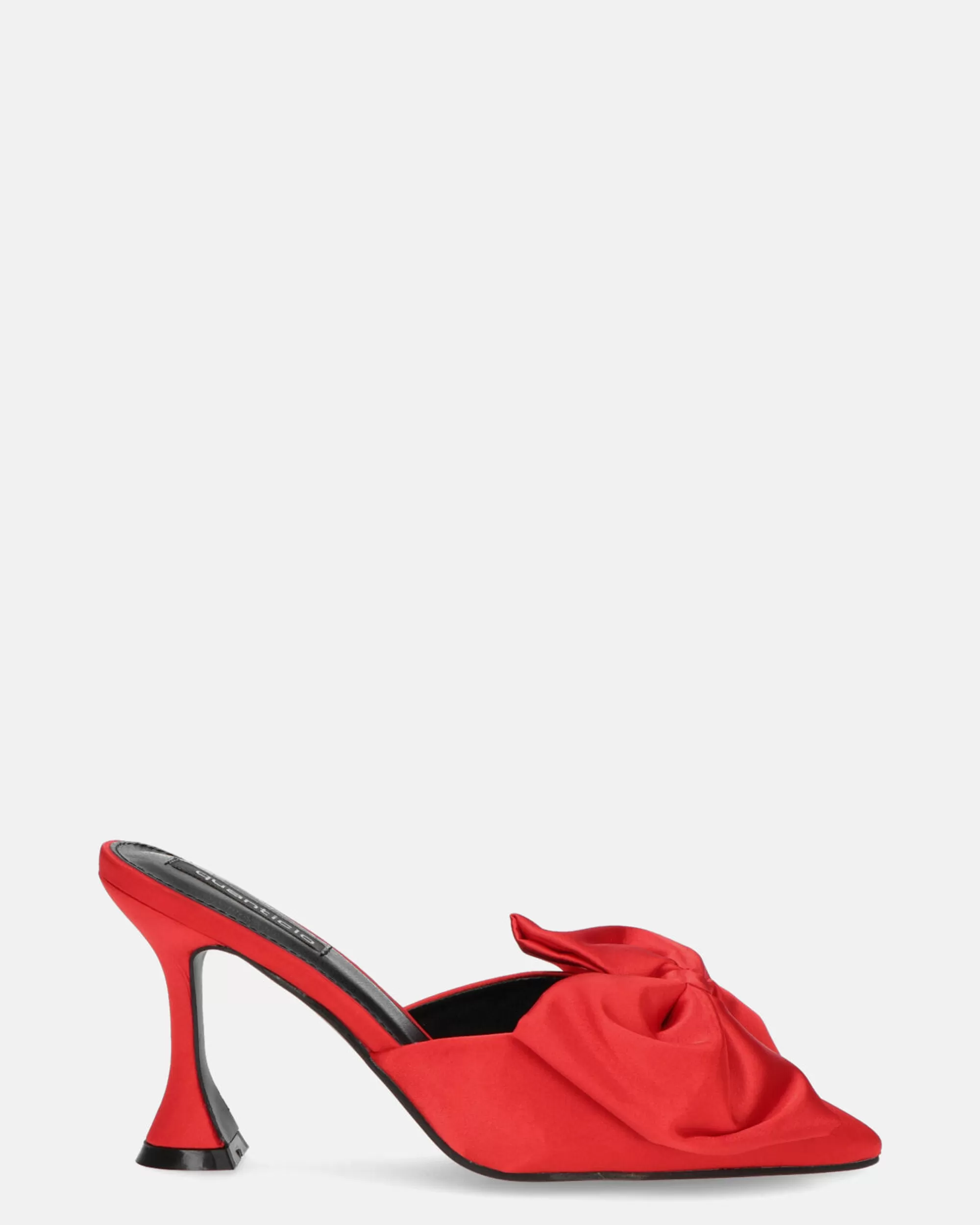 Quanticlo Kaiomi - Scarpe Con Tacco In Lycra Rosso Con Fiocco Fashion