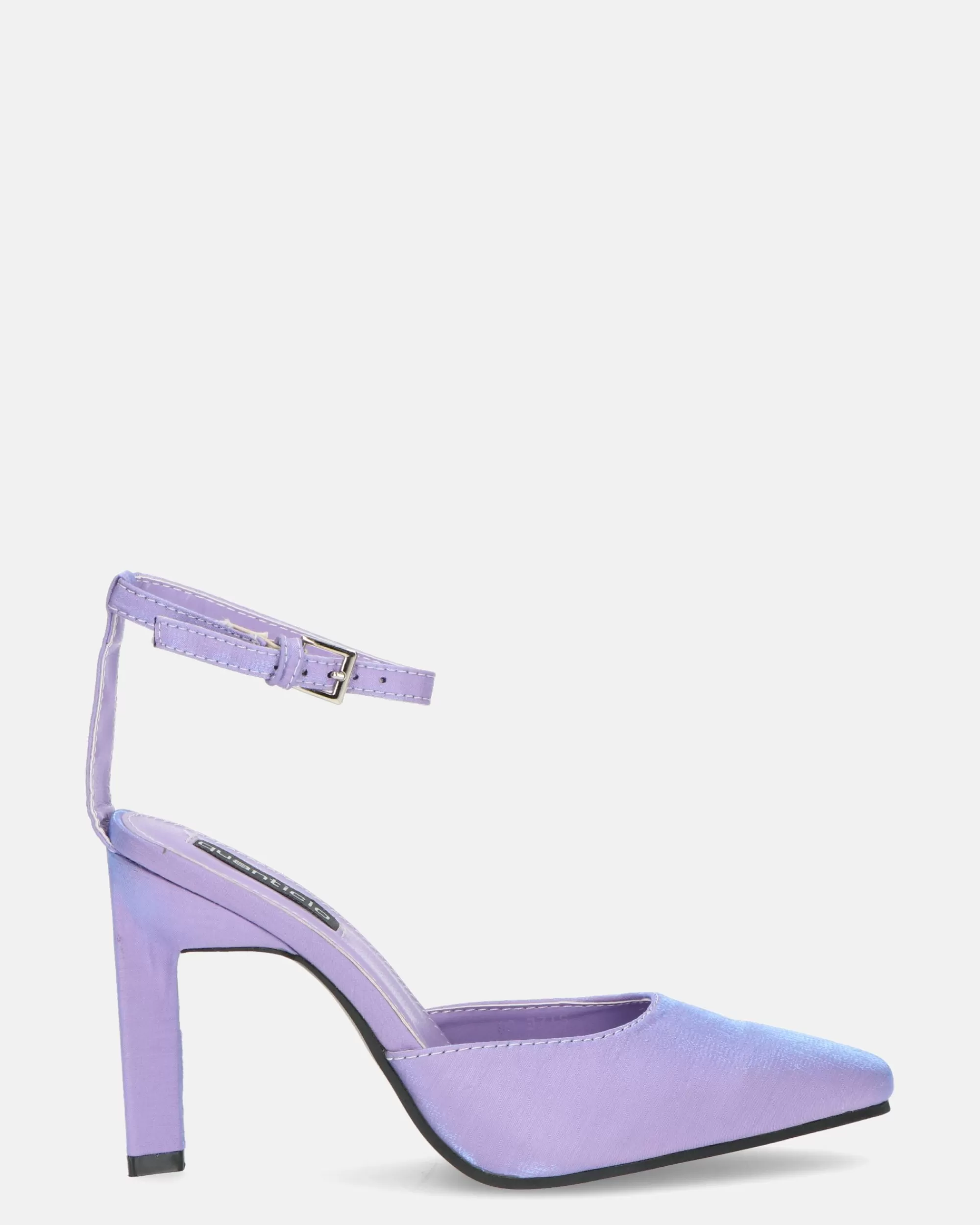 Quanticlo Ludwika - Scarpe Con Tacco E Cinturino In Lycra Viola Cheap