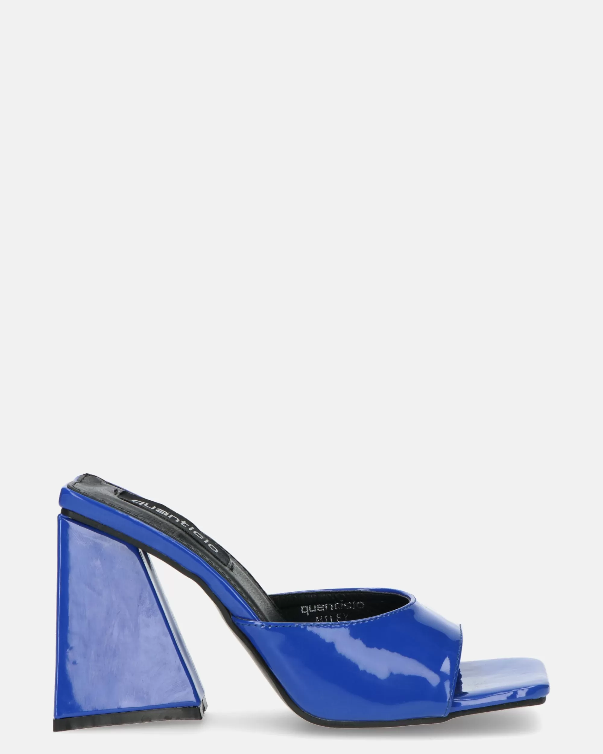 Quanticlo Miley - Sandali In Glassy Blu Con Tacco Squadrato Flash Sale