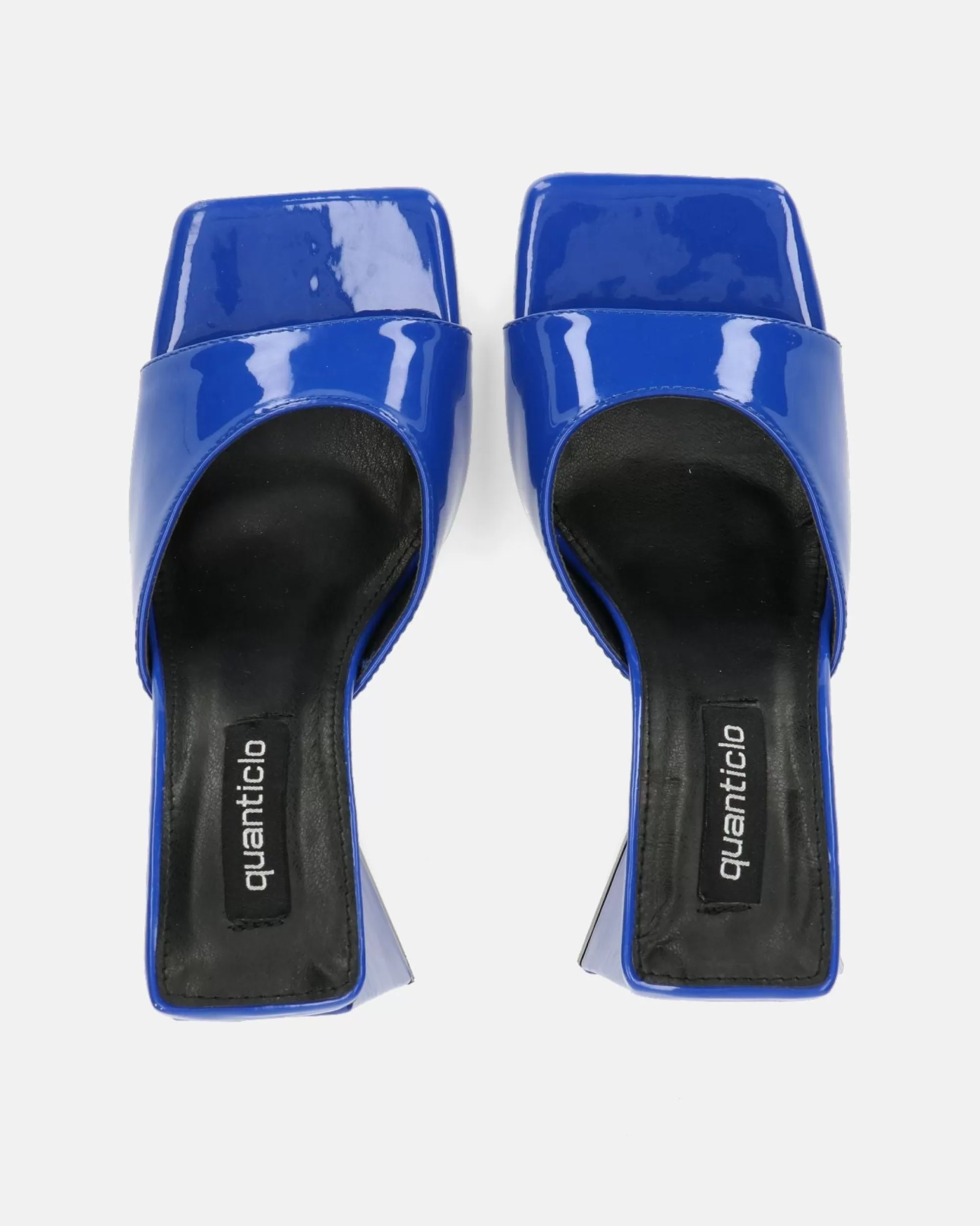 Quanticlo Miley - Sandali In Glassy Blu Con Tacco Squadrato Flash Sale