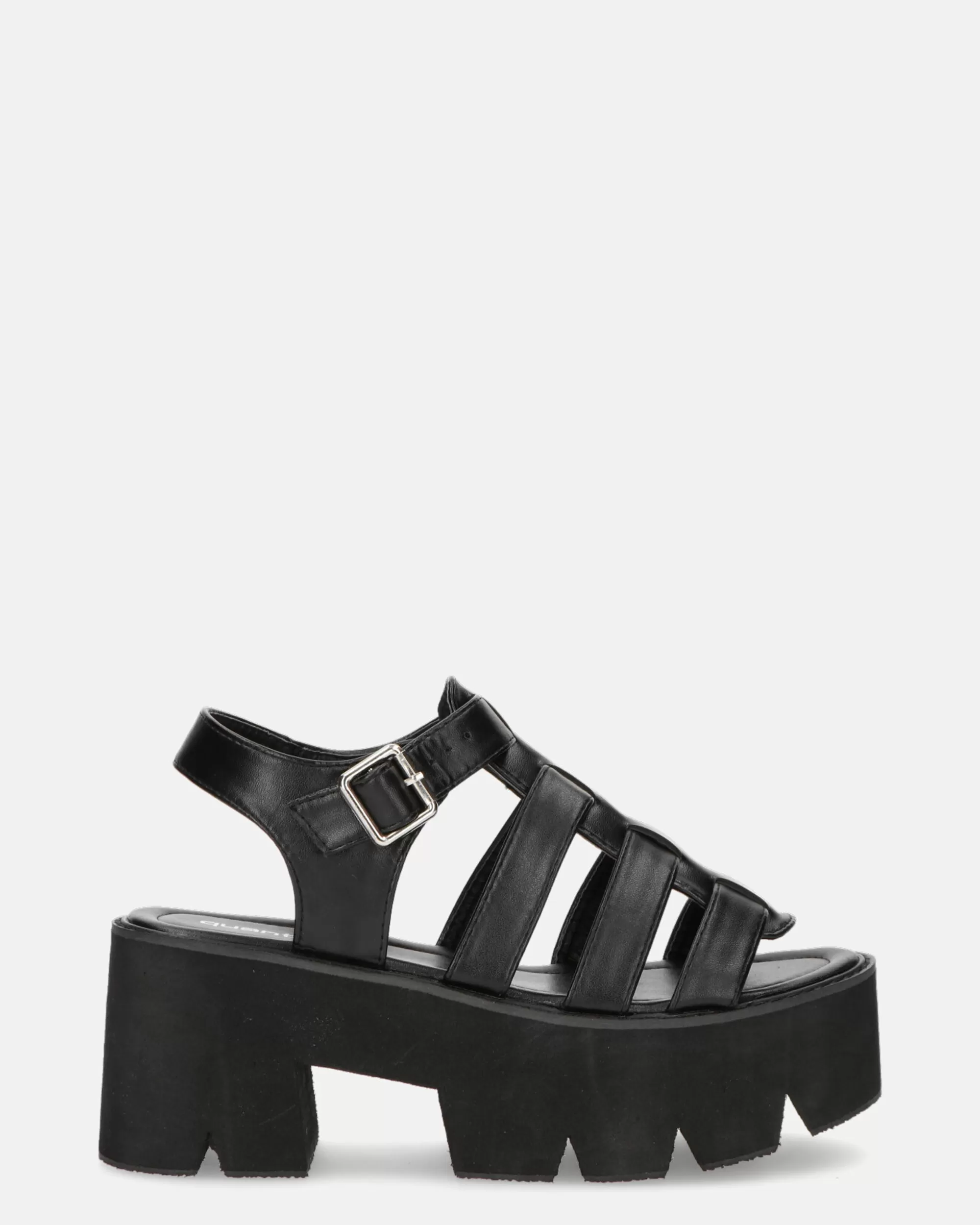 Quanticlo Sherlie - Sandali Platform In Nero Outlet