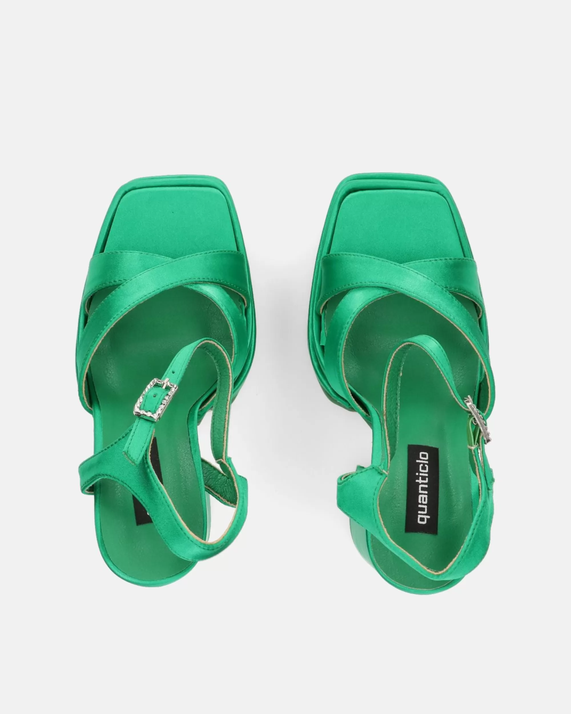 Quanticlo Soave - Scarpe Con Tacco Alto In Lycra Verde Online